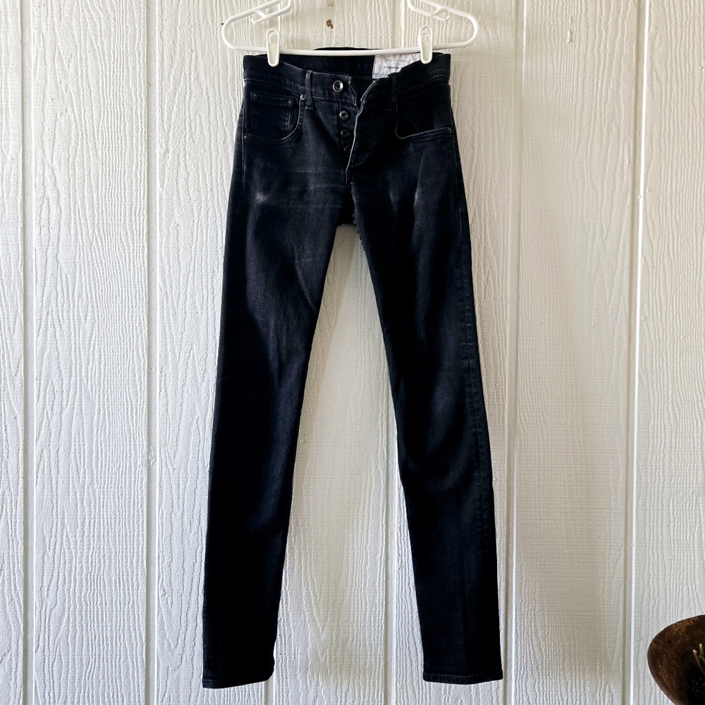 rag & bone Standard Issue Fit 1 Skinny Leg Stretchy Black 28